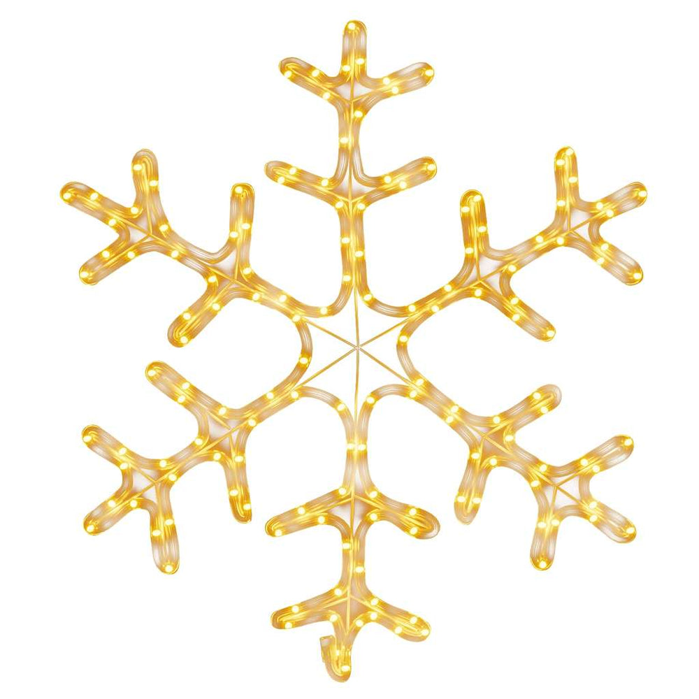 LED Schneeflocke Silhouette, 59x59cm, Warmweiß