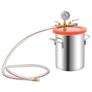 Vakuumkammer mit 2-stufiger Pumpe 5,5 L