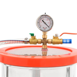 Vakuumkammer mit 2-stufiger Pumpe 7,4 L
