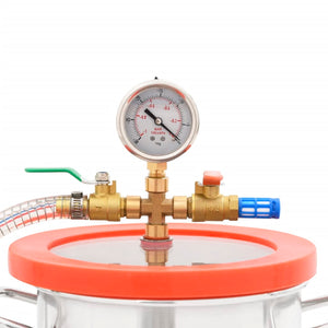 Vakuumkammer mit Einstufiger Pumpe 3,7 L