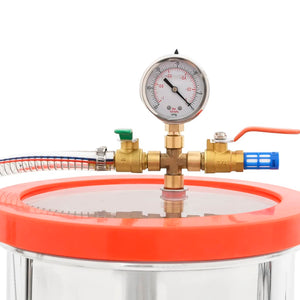 Vakuumkammer mit Einstufiger Pumpe 7,4 L