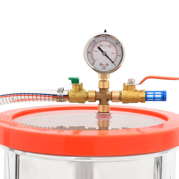 Vakuumkammer mit Einstufiger Pumpe 7,4 L