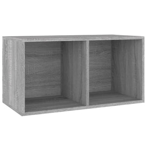 Schallplatten-Box Grau Sonoma 71x34x36cm
