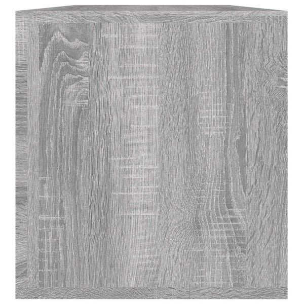 Schallplatten-Box Grau Sonoma 71x34x36cm