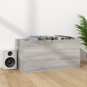 Schallplatten-Box Grau Sonoma 71x34x36cm