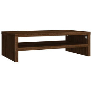 vidaXL Support d'écran chêne marron 42x24x13 cm bois d'ingénierie