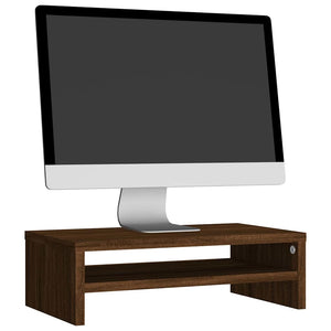 vidaXL Support d'écran chêne marron 42x24x13 cm bois d'ingénierie