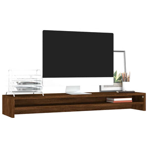 Monitorständer Braun Eichenoptik 100 cm