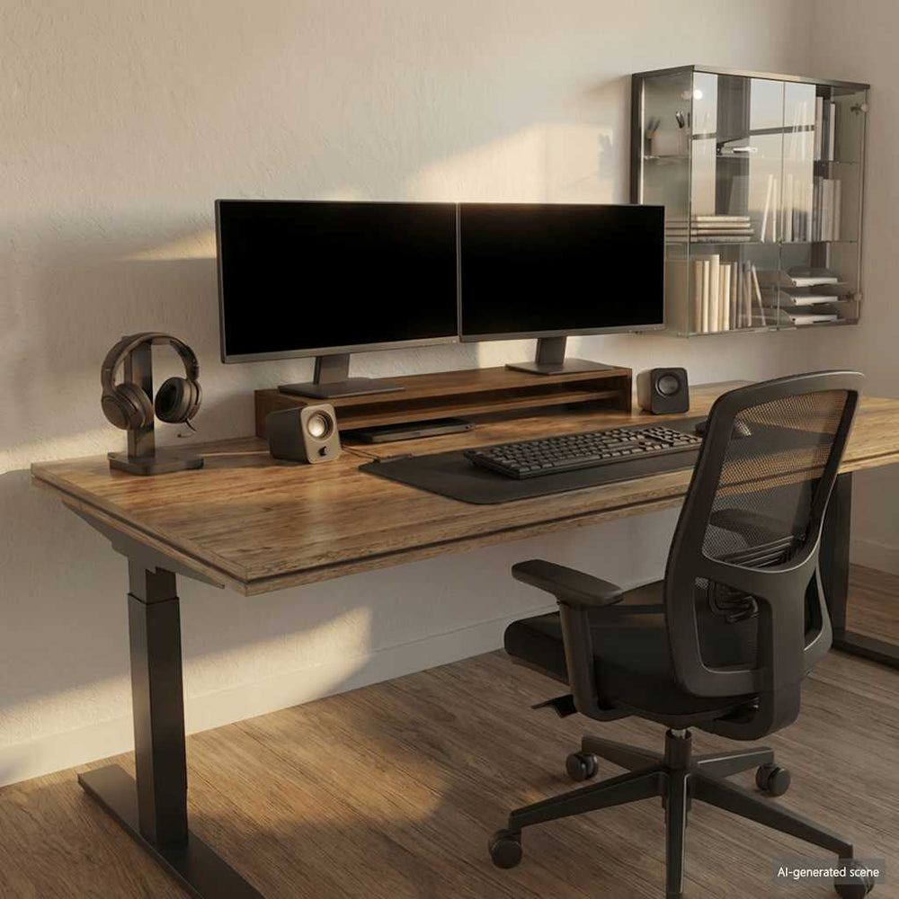 Monitorständer Braun Eichenoptik 100 cm