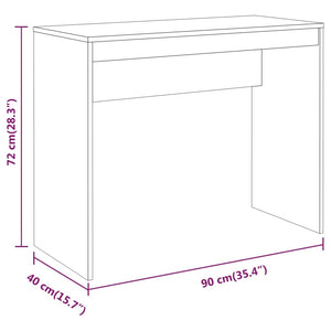Schreibtisch Räuchereiche 90x40 cm