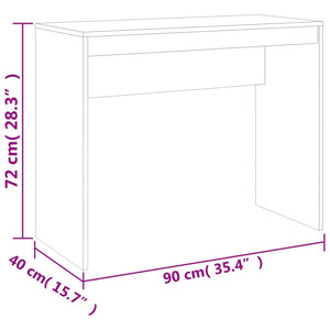 Schreibtisch Braun Eichenoptik 90x40 cm