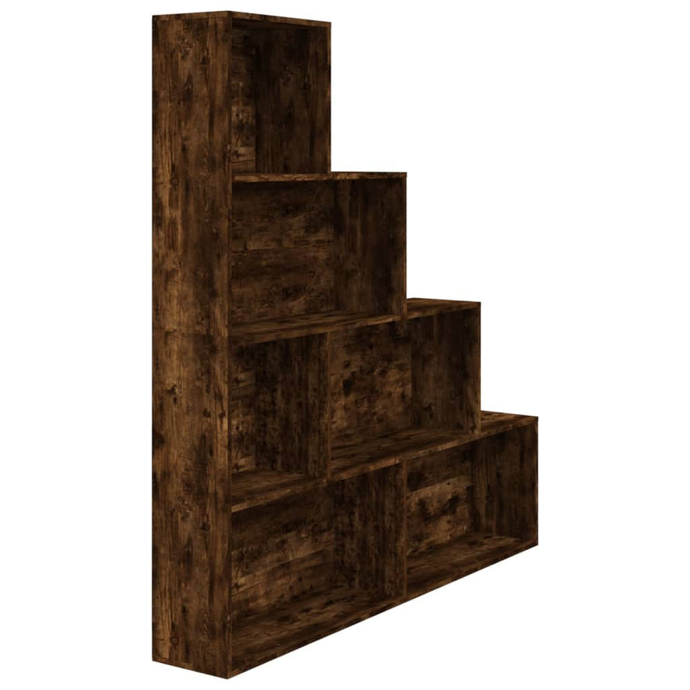 vidaXL Bibliothèque chêne fumé 155x24x160 cm