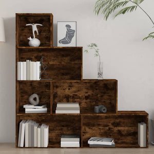 vidaXL Bibliothèque chêne fumé 155x24x160 cm