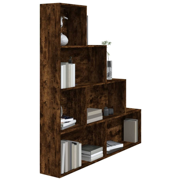 vidaXL Bibliothèque chêne fumé 155x24x160 cm