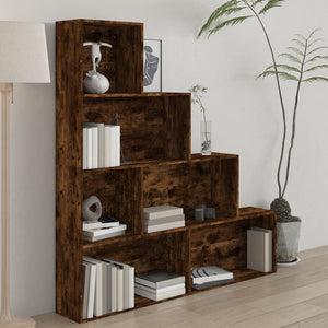 vidaXL Bibliothèque chêne fumé 155x24x160 cm