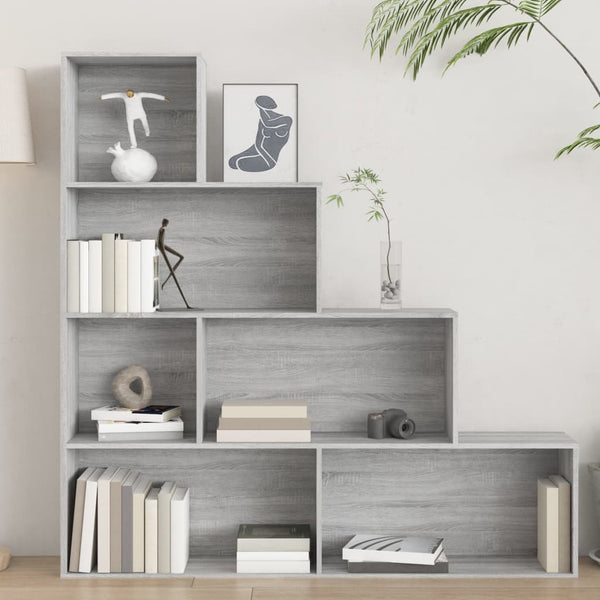 Bücherregal Grau Sonoma 155 cm
