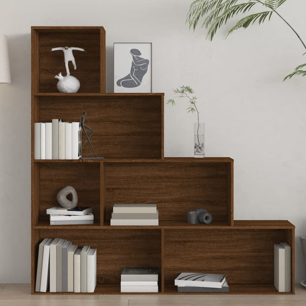 vidaXL Bibliothèque marron aspect chêne 155x24x160 cm