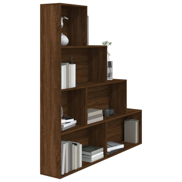 vidaXL Bibliothèque marron aspect chêne 155x24x160 cm