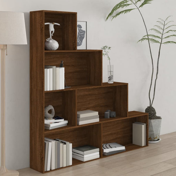 vidaXL Bibliothèque marron aspect chêne 155x24x160 cm