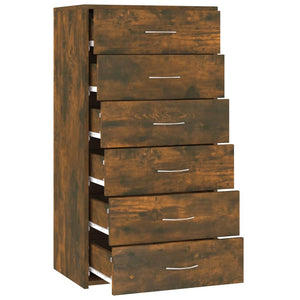 Sideboard Räuchereiche mit 6 Schubladen