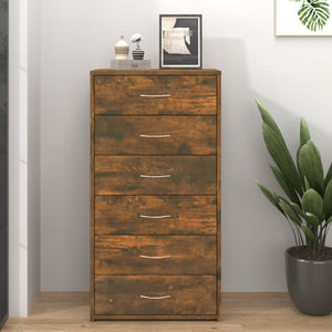Sideboard Räuchereiche mit 6 Schubladen