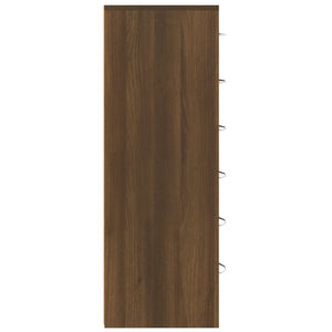 vidaXL Sideboard with 6 Drawers Brown Oak-Look 50x34x96 cm