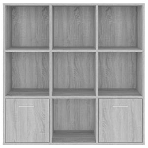Bücherschrank Grau Sonoma 98x98 cm