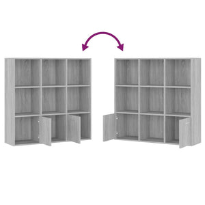 Bücherschrank Grau Sonoma 98x98 cm