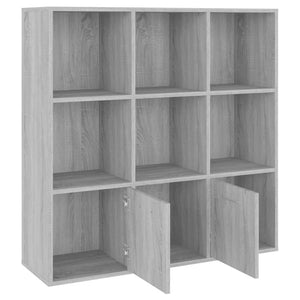 Bücherschrank Grau Sonoma 98x98 cm