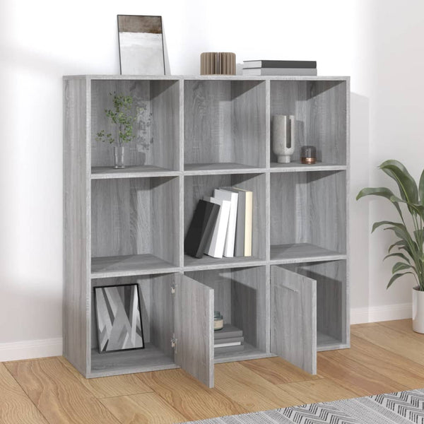 Bücherschrank Grau Sonoma 98x98 cm