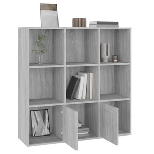 Bücherschrank Grau Sonoma 98x98 cm