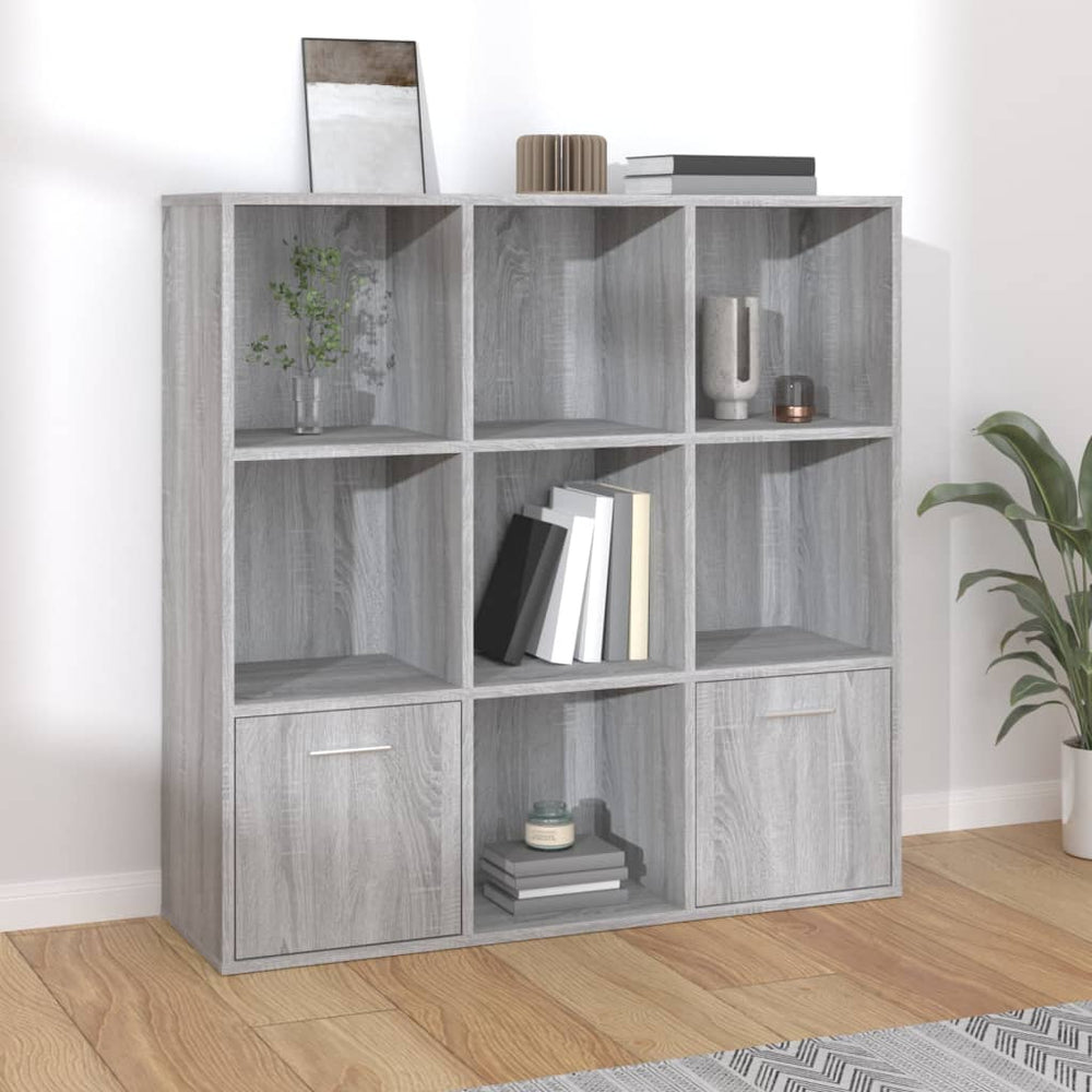 vidaXL Bibliothèque gris Sonoma 98x30x98 cm