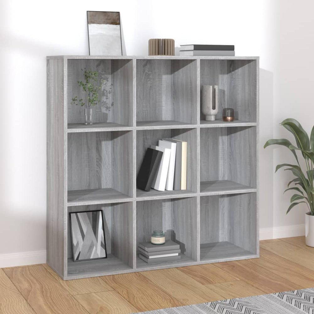 vidaXL Bibliothèque Gris Chêne Sonoma 98x29x97,5 cm