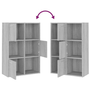 Grauer Lagerschrank Sonoma 60x90 cm