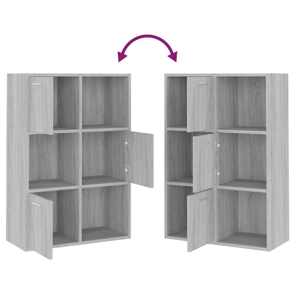 Grauer Lagerschrank Sonoma 60x90 cm