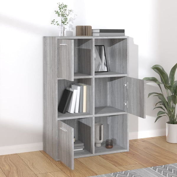 Grauer Lagerschrank Sonoma 60x90 cm