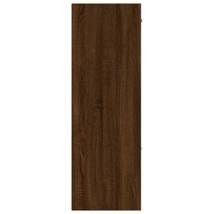 vidaXL Meuble de rangement marron aspect chêne 60x29,5x90 cm
