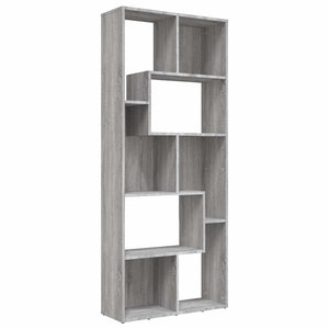 Bücherregal Grau Sonoma 67x24x161 cm