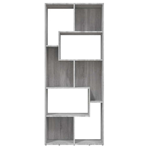 Bücherregal Grau Sonoma 67x24x161 cm