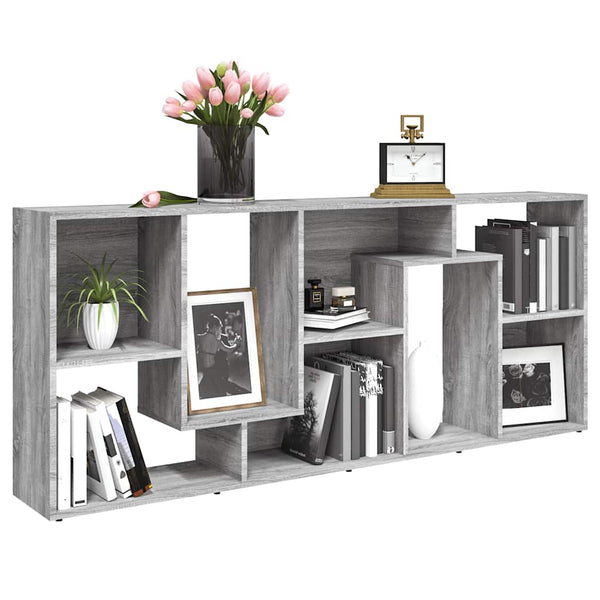 Bücherregal Grau Sonoma 67x24x161 cm