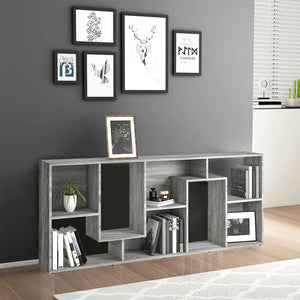 Bücherregal Grau Sonoma 67x24x161 cm