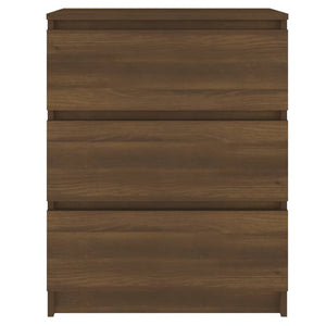 vidaXL Bahut marron aspect chêne 60x35x76 cm en bois d'ingénierie