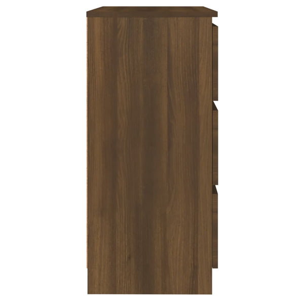 vidaXL Bahut marron aspect chêne 60x35x76 cm en bois d'ingénierie