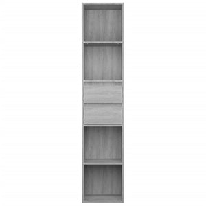 Bücherregal Grau Sonoma 36x30x171 cm
