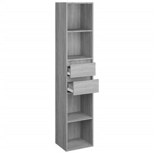 Bücherregal Grau Sonoma 36x30x171 cm