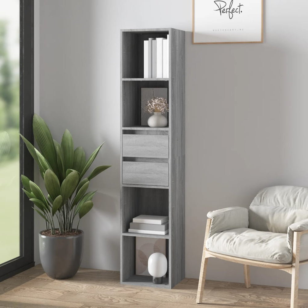 vidaXL Bibliothèque gris Sonoma 36x30x171 cm aggloméré