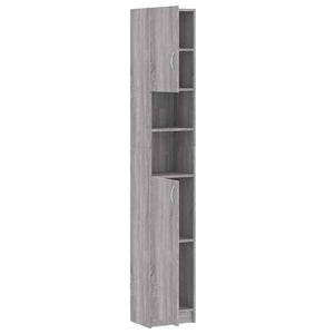 Badezimmerschrank Grau Sonoma 32x25,5x190 cm