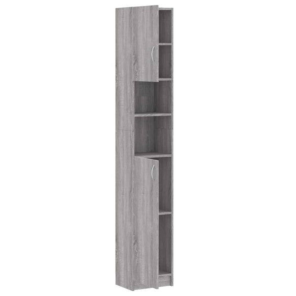 Badezimmerschrank Grau Sonoma 32x25,5x190 cm