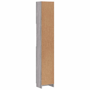Badezimmerschrank Grau Sonoma 32x25,5x190 cm