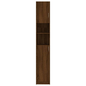 Badezimmerschrank Braun Eiche 32x25,5x190 cm